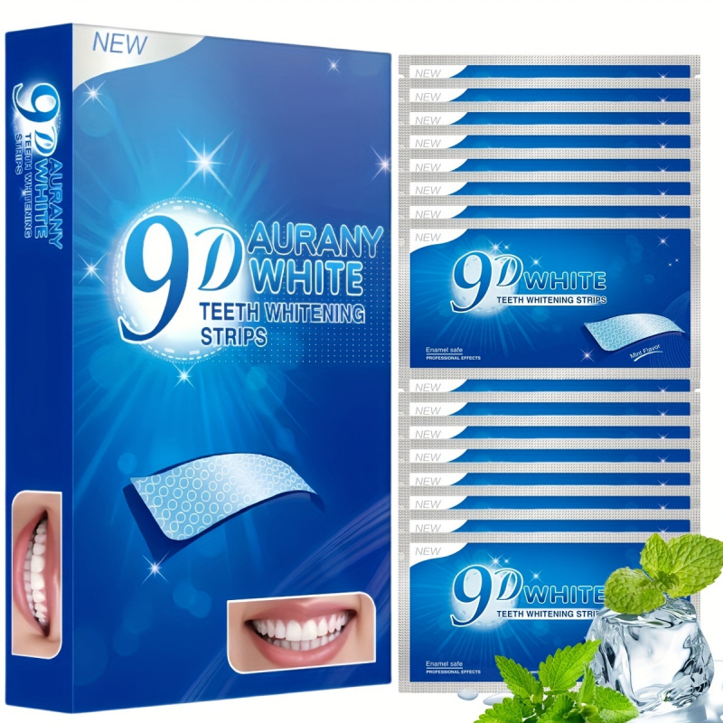 Teeth Whitening Near Me - 21 Paar 9D Aurany White Zahnaufhellungsstreifen